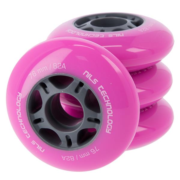 PU 76x24 82A PINK WHEELS (4 pcs.) NILS EXTREME