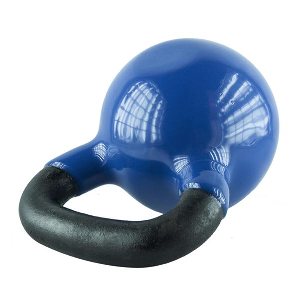 KNV24 MODRÁ KETTLEBELL LITINOVÁ S VINYLOVÝM POVRCHEM HMS