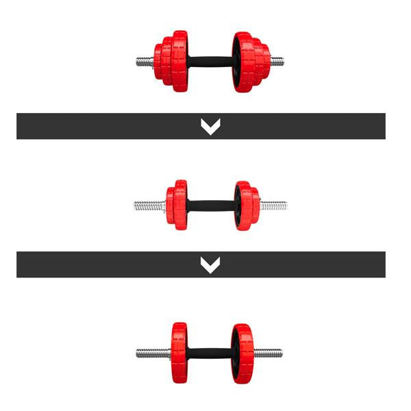 SGGX20 RUBBER-COATED DUMBBELLS 20KG HMS