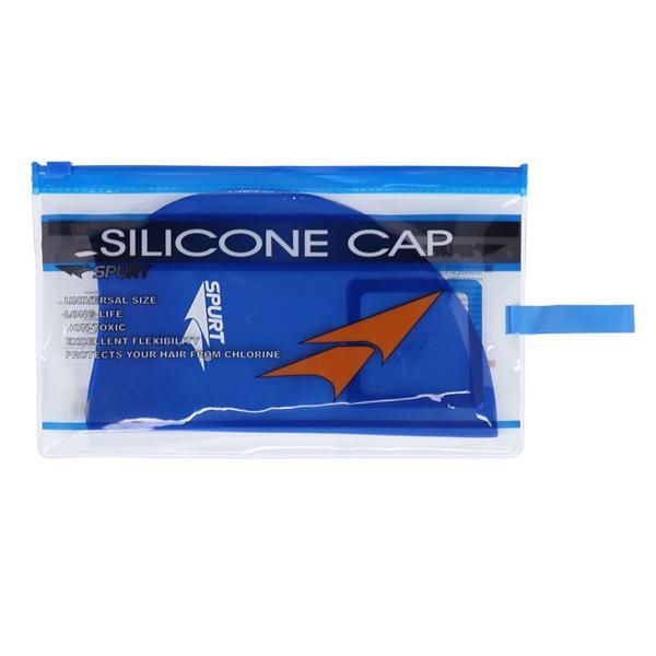 SILICONE CAP ONE COLOR PRO F206 BLUE SPURT