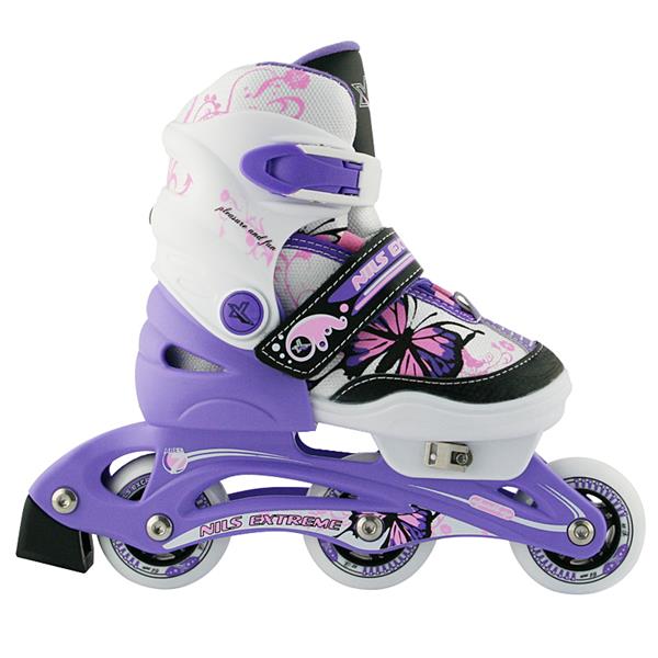 NJ9128 A PURPLE SIZE XS (26-29) NILS EXTREME INLINE SKATES