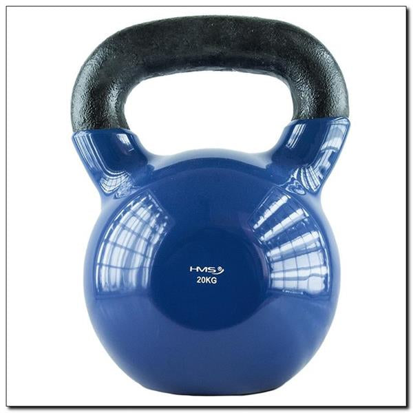 KNV20 BLUE KETTLEBELL CAST IRON VINYL-COATED HMS