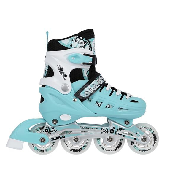 NH10905 4in1 MINT SIZE L(39-42) NILS EXTREME INLINE SKATES WITH ADJUSTABLE HOCKEY BLADE