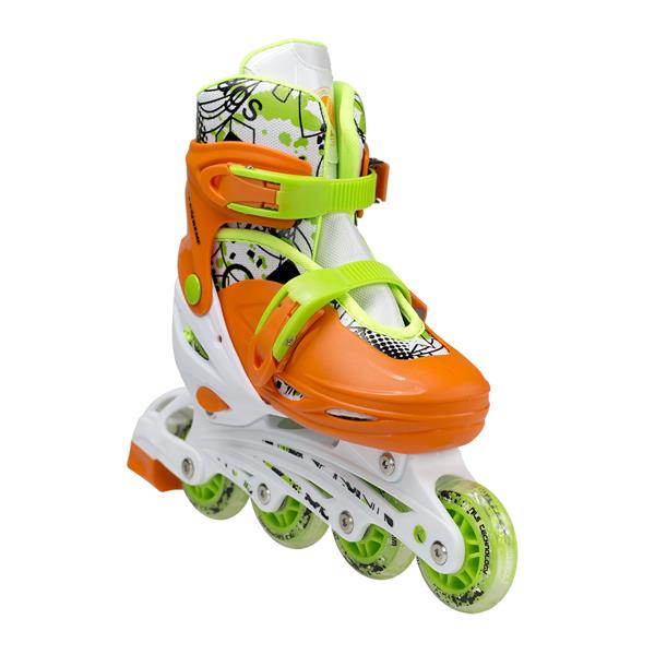 NH18330 ORANGE 4in1 SIZE M INLINE SKATING BLADES NILS EXTREME