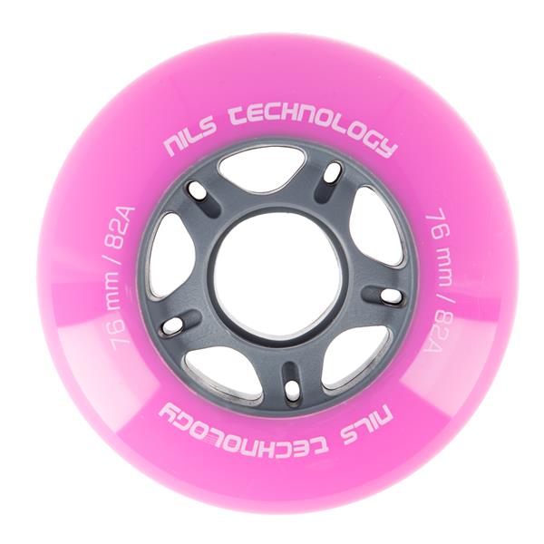 PU 76x24 82A RŮŽOVÁ KOLA (4 ks) NILS EXTREME
