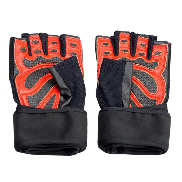 RST01 BLACK/RED SIZE L GYM GLOVES HMS