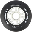 PU 84x24 82A BLACK MATT WHEELS (4 pcs.) NILS EXTREME