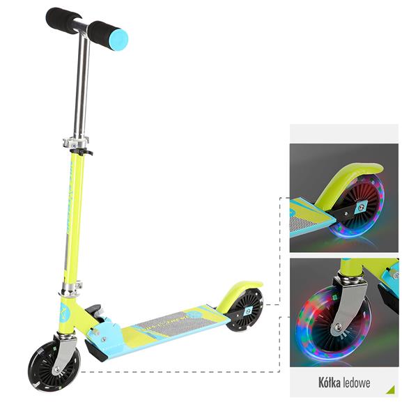 HL776 LIME-BLUE SCOOTER NILS EXTREME