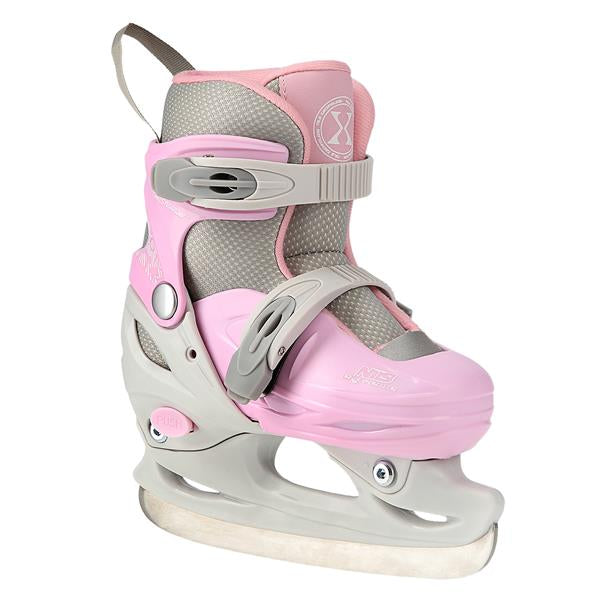 NH11901 A GRAY-PINK SIZE M(34-37) NILS EXTREME HOCKEY SKATES