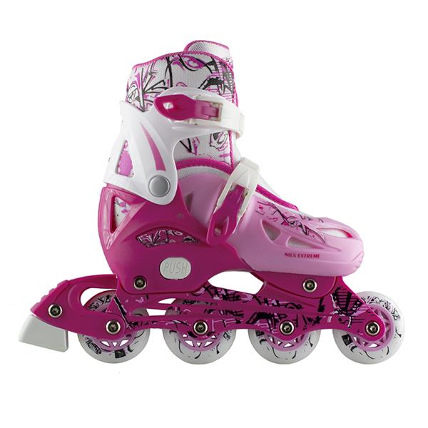 NH0320 A SET 4IN1 PINK SIZE M (35-38) NILS EXTREME HOCKEY BLADE ROLLER SKATES