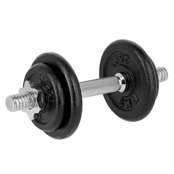 ST20 BLACK 2 x 10 KG DUMBBELLS IN A HMS CASE