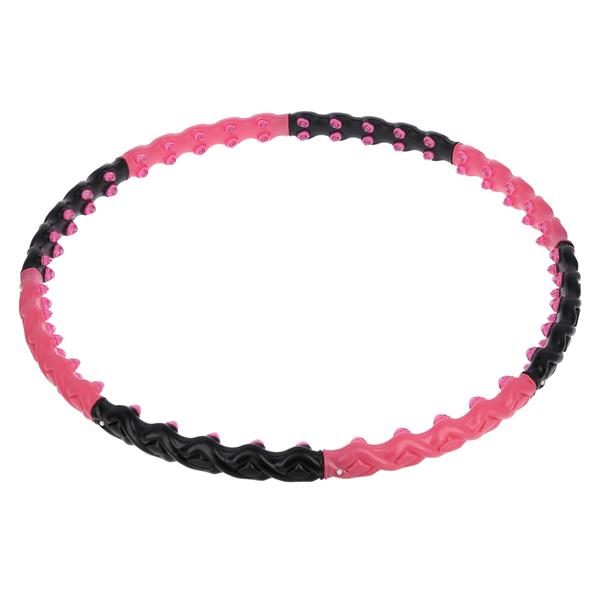 HHP024 PINK-BLACK HULA HOP 1.6KG 110CM HMS