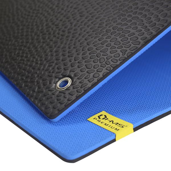 MFK03 BLUE-BLACK CLUB FITNESS MAT WITH HOLES HMS PREMIUM