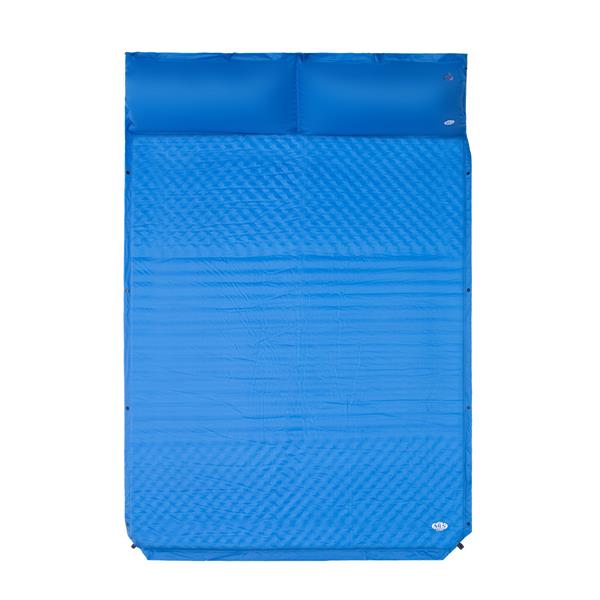 NC4060 BLUE SELF-INFLATION MAT FOR TWO PEOPLE WITH PILLOW NILS CAMP