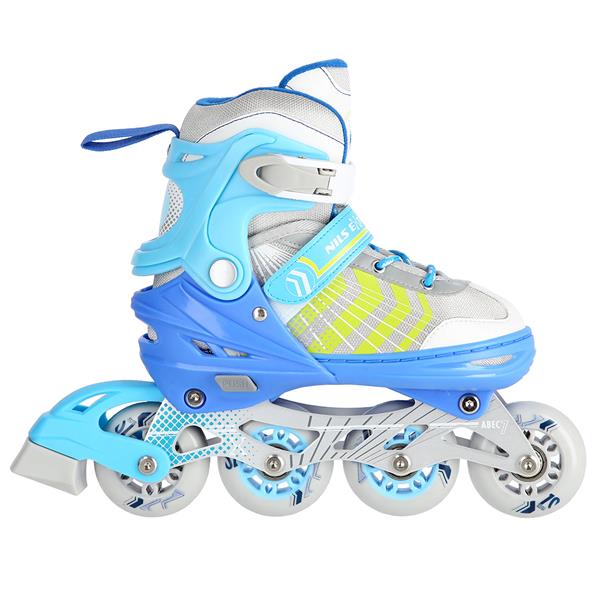 NH18192 4in1 BLUE SIZE M(34-38) SKATING BLADES WITH HOCKEY SKIRT NILS EXTREME