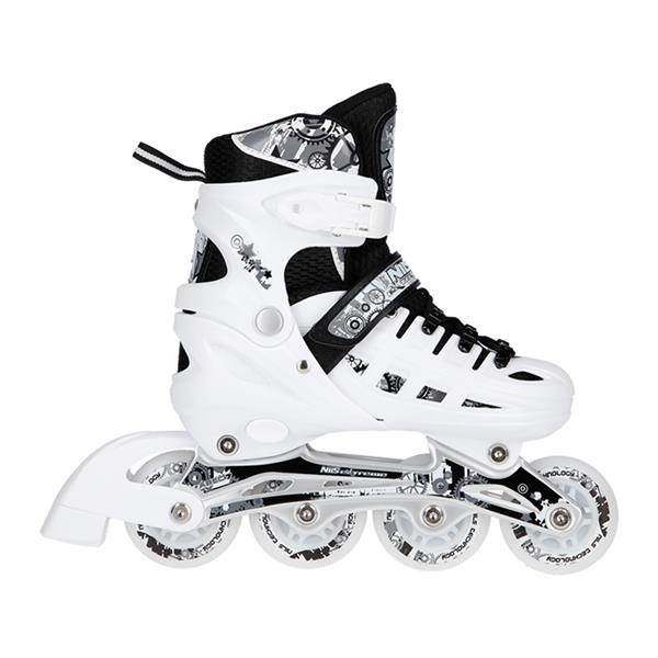 NH10905 4in1 LED SIZE L(39-42) INLINE SKATES WITH ADJUSTABLE HOCKEY BLADE NILS EXTREME