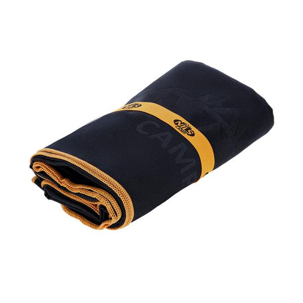 NCR12 BLACK MICROFIBER TOWEL 180x100 cm NILS CAMP