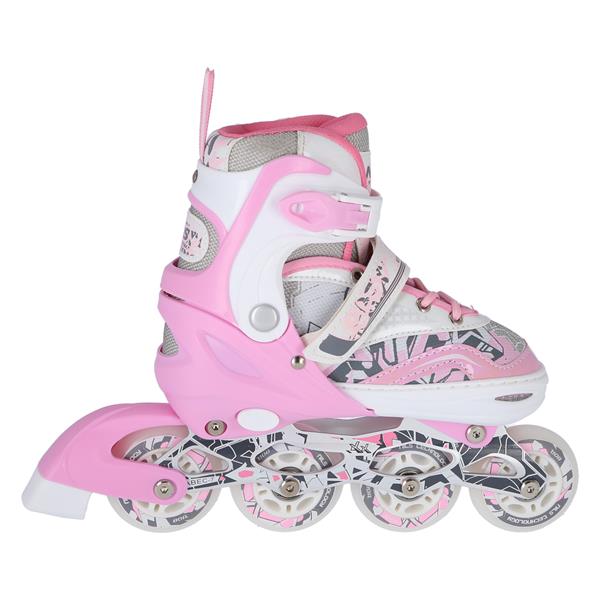 NF10927 A 2w1 PINK ROZM.M(35-38) ŁYŻWOROLKI Z WYM. PŁ. FIGUROWĄ NILS EXTREME