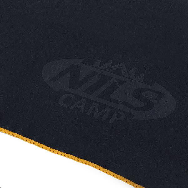 NCR12 BLACK MICROFIBER TOWEL 180x100 cm NILS CAMP