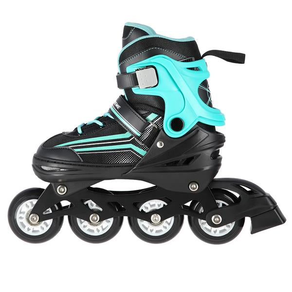 NH18190 2in1 BLACK-BLUE SIZE S(29-33) SKATING BLADES WITH HOCKEY SKIRT NILS EXTREME
