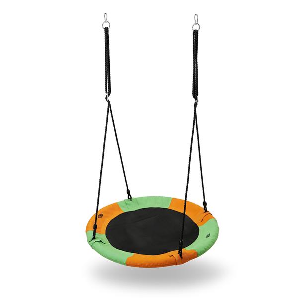 NB5003 ORANŽOVOZELENÁ HOUPADLO VE FORMĚ ČAPÍHO HNIEZDA, PRŮMĚR 90 CM, NILS CAMP