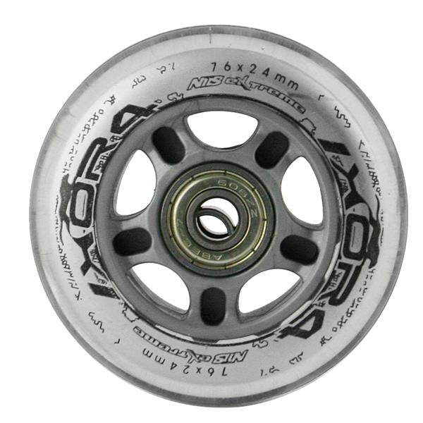 PU 76x24 82A TRANSPARENTNÍ (4 ks) + ABEC-7 (8 ks) NILS EXTREME SET