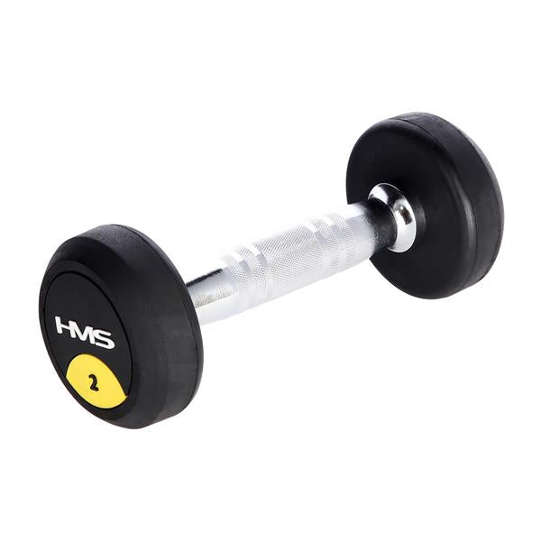 HG PRO 2 KG RUBBER-COATED DUMBBELLS HMS