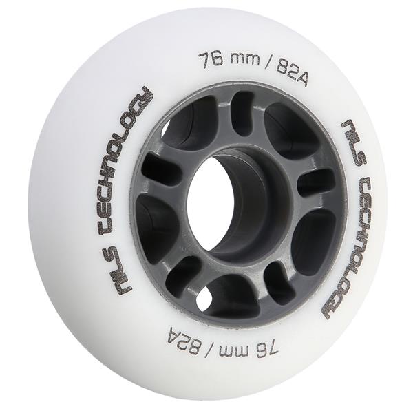 PU 76x24 82A WHITE MATT WHEELS (4 pcs.) NILS EXTREME