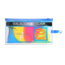 VÍCEBAREVNÁ SILIKONOVÁ TAŠKA S ČEPICEMI MM113 NILS AQUA