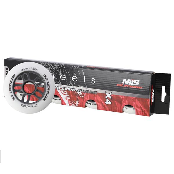 PU 90x24 82A BÍLÁ MATNÁ KOLA (4 ks) NILS EXTREME