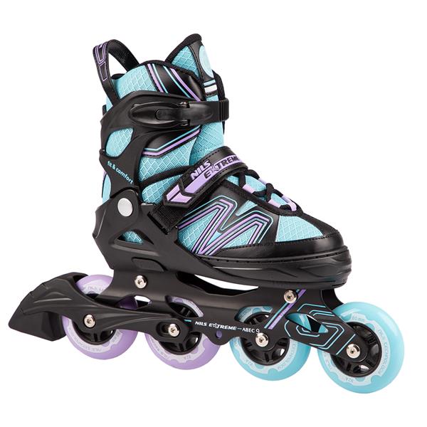 NA14169 A BLACK-BLUE SIZE L (39-42) NILS EXTREME INLINE SKATES