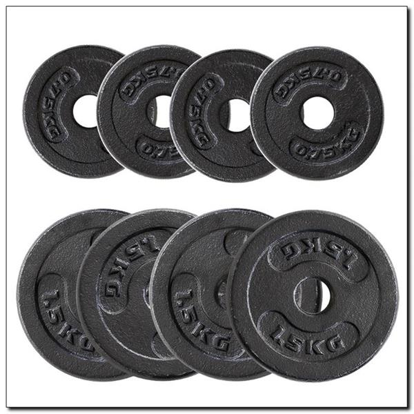 SJ20 BARBELLS IN SUITCASE 2 x 10 KG BLACK HMS