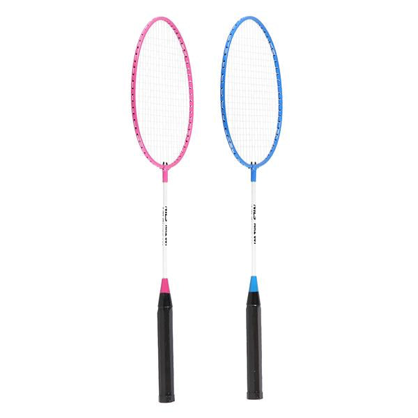 NRZ001 STEEL / BADMINTON SET 2 RACKETS + NILS SHUTTLE