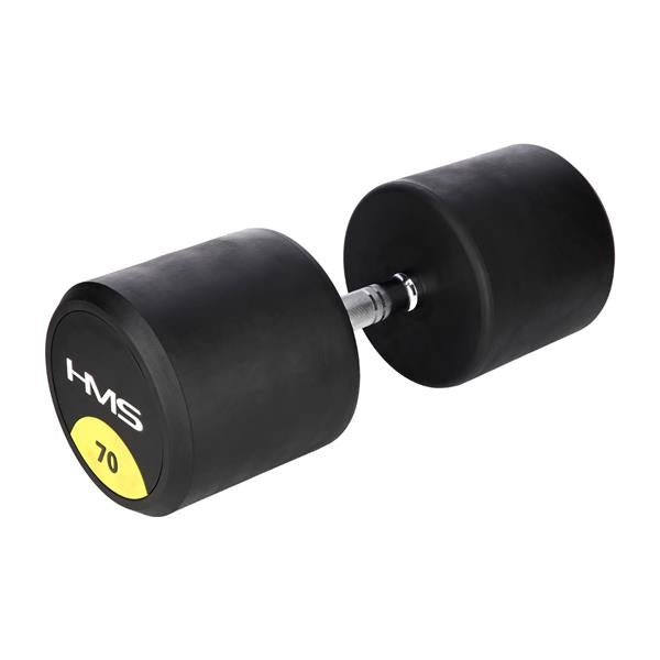 HG PRO 70 KG RUBBER-COATED DUMBBELLS HMS