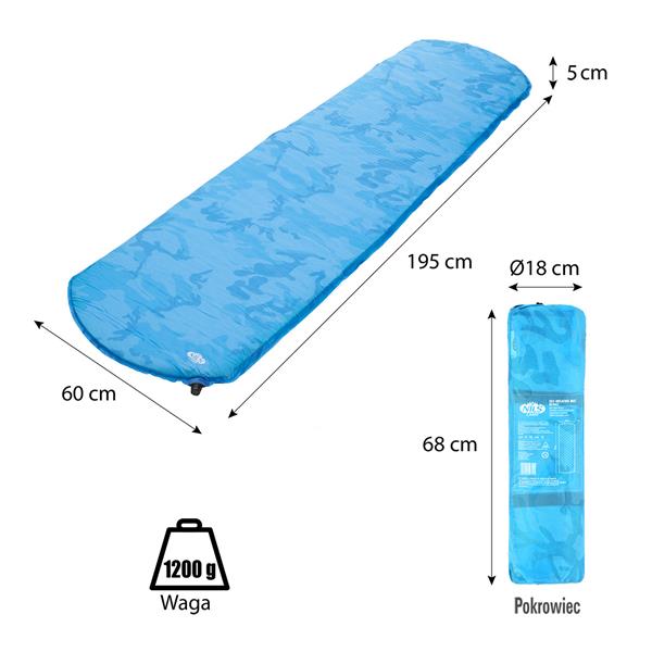 NC4062 BLUE SELF-INFLATION MAT NILS CAMP