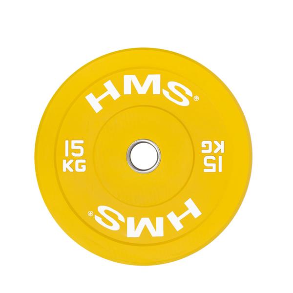 CBR15 ŽLUTÝ OLYMPIJSKÝ NÁRAZNÍKOVÝ PLOCH 15 KG HMS