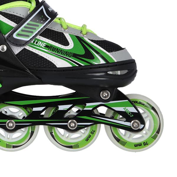 NH18188 A 2in1 GREEN SIZE M(34-38) SKATING BLADES WITH HOCKEY BOARD NILS EXTREME