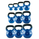 KNV24 BLUE KETTLEBELL CAST IRON VINYL-COATED HMS