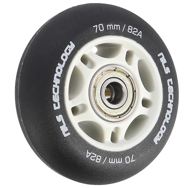 PU 70x24 82A ČERNÁ MATNÁ (4 ks) + ABEC-9 (8 ks) NILS EXTREME SET
