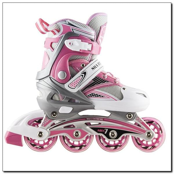 NA0326 A PINK SIZE M (34-37) NILS EXTREME INLINE SKATES