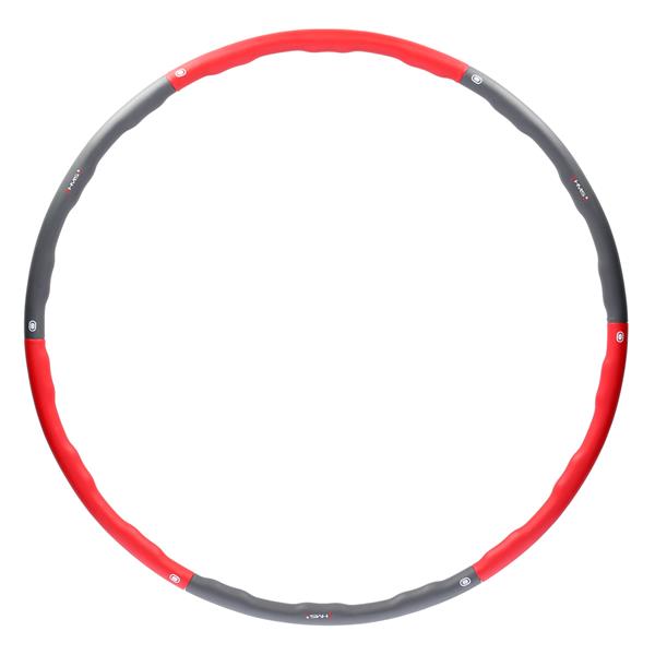 HHP002 ČERVENO-ŠEDÝ HULA HOP 1,2 KG 100 CM HMS