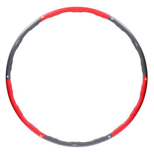 HHP002 RED-GREY HULA HOP 1,2KG 100CM HMS