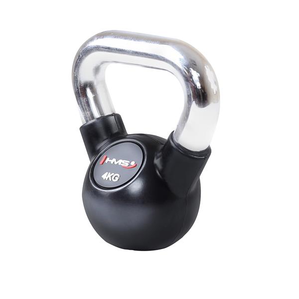 KGC04 CHROMOVÁ POGUMOVÁ RUKOJEŤ NA KETTLEBELL Z LITINY HMS