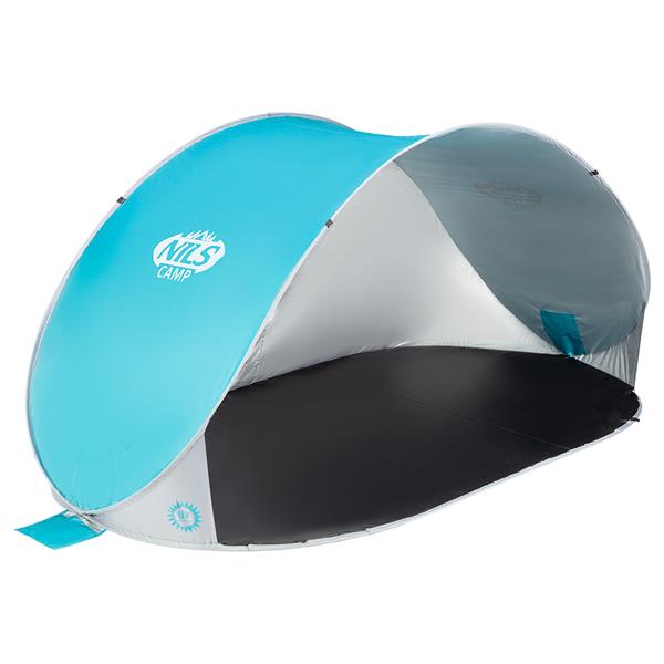 NC3174 TURQUOISE-GREY SELF-EXTENDING BEACH TENT NILS CAMP FLOOR