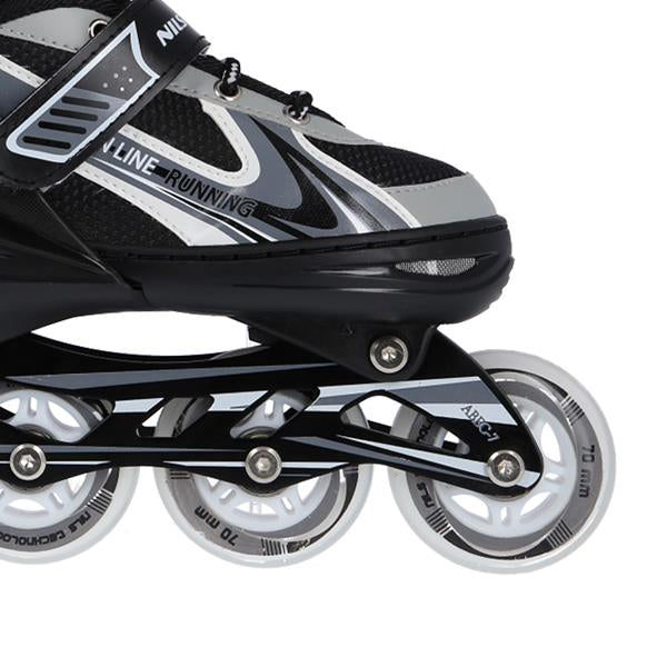 NH18188 A 2in1 GREY SIZE S(29-33) SKATING BLADES WITH HOCKEY BOARD NILS EXTREME