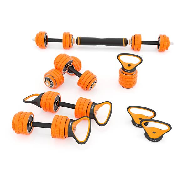 SGZ215 (2 KUSY) PRO SET 6V1 ZÁVAŽÍ S POGUMOU 15KG HMS