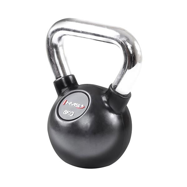 KGC08 CHROMOVÁ POGUMOVÁ RUKOJEŤ NA KETTLEBELL Z LITINY HMS