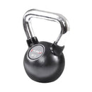 KGC08 CHROME RUBBER-COATED KETTLEBELL HANDLE CAST IRON HMS