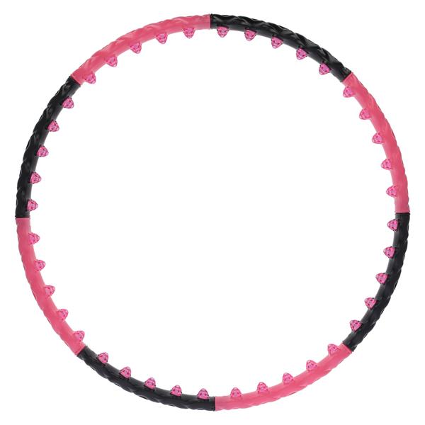 HHP024 RŮŽOVO-ČERNÝ HULA HOP 1,6 KG 110 CM HMS