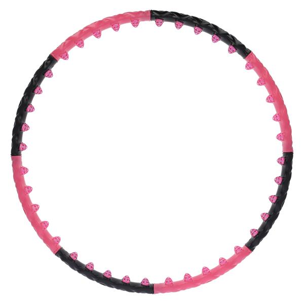 HHP024 PINK-BLACK HULA HOP 1.6KG 110CM HMS